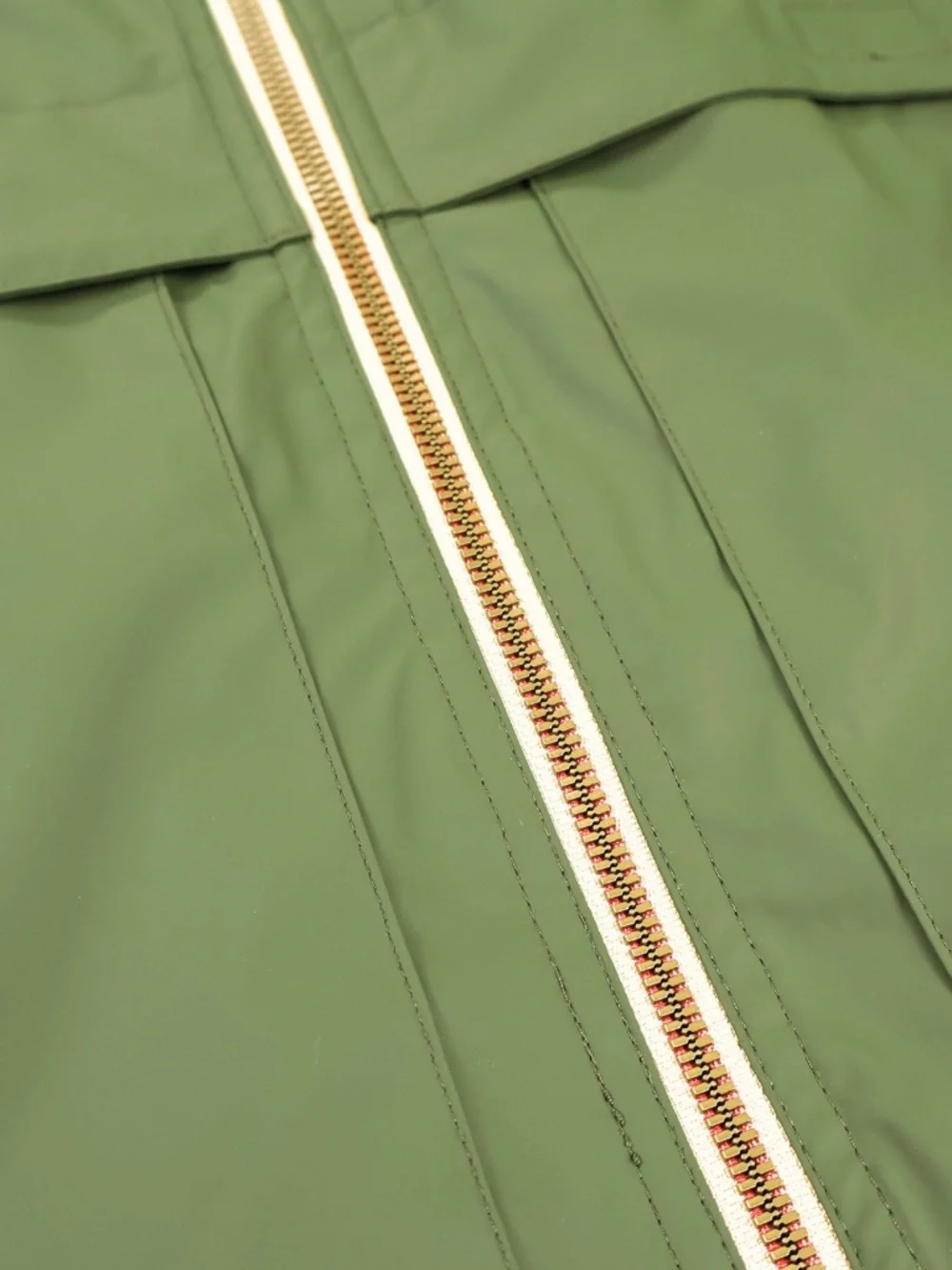 Original Weatherproof Vintage Green Hooded Rain Jacket Windbreaker Mens Medium